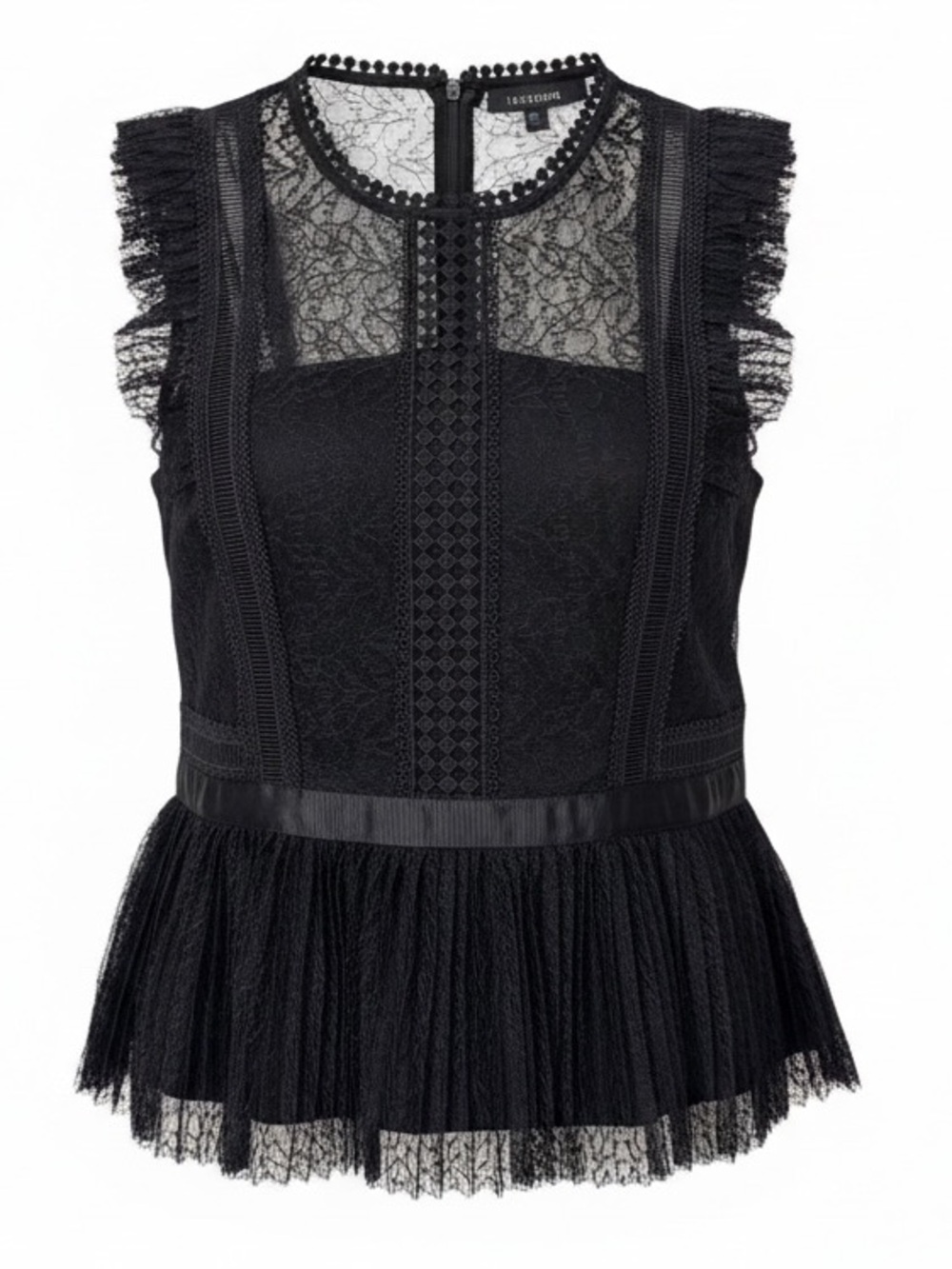 Heartloom Black Lace Peplum Camisole